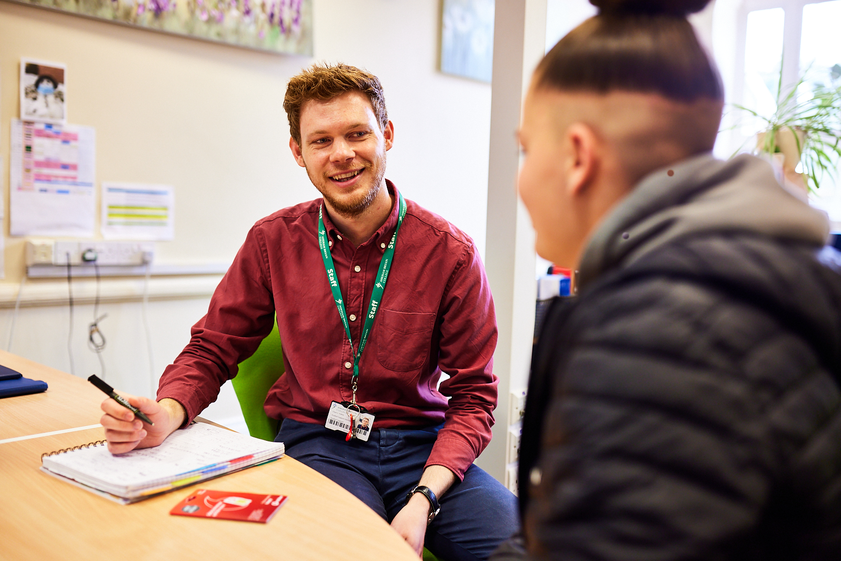 One to one staff student meeting