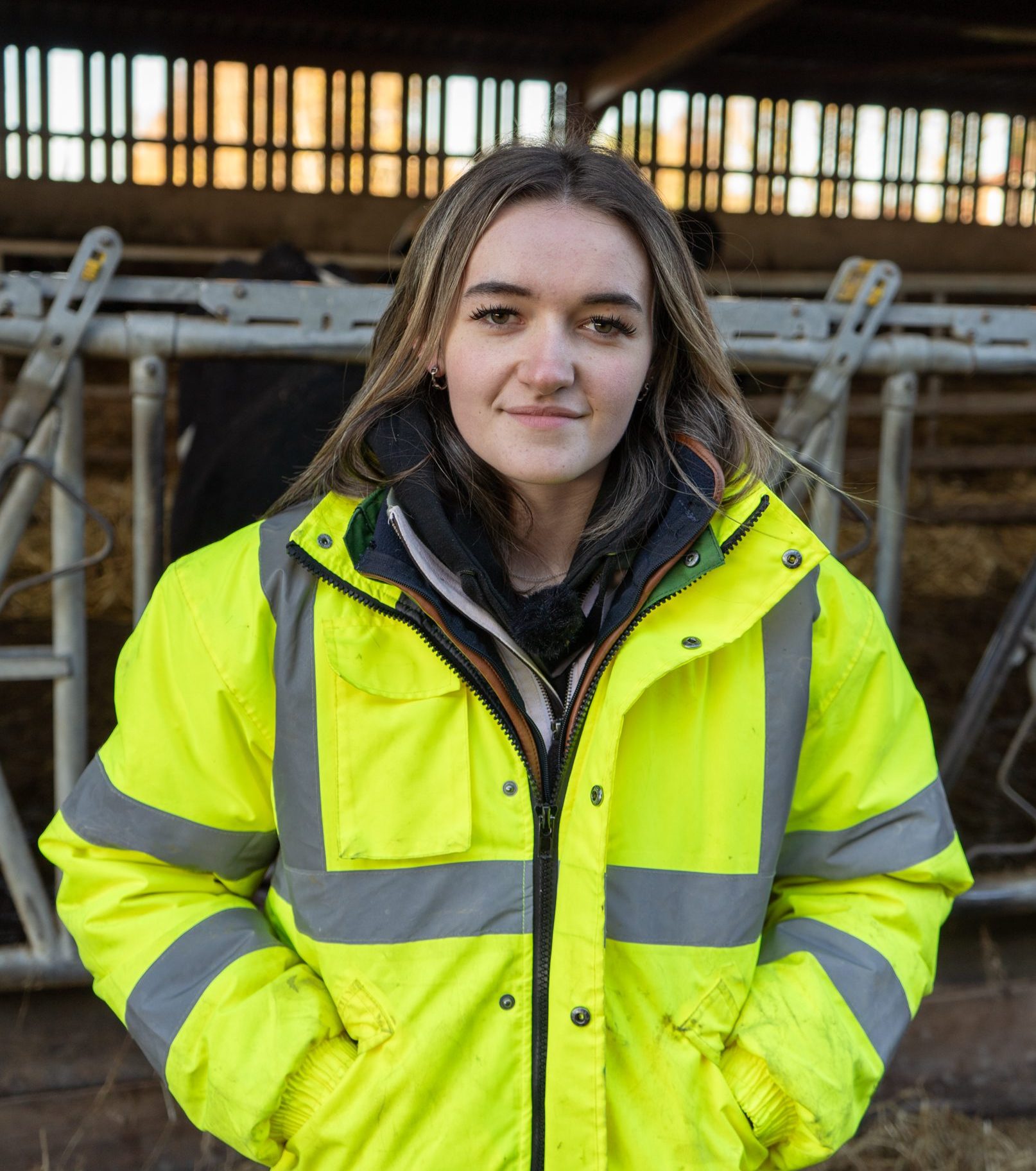 Image of agriculture student outside