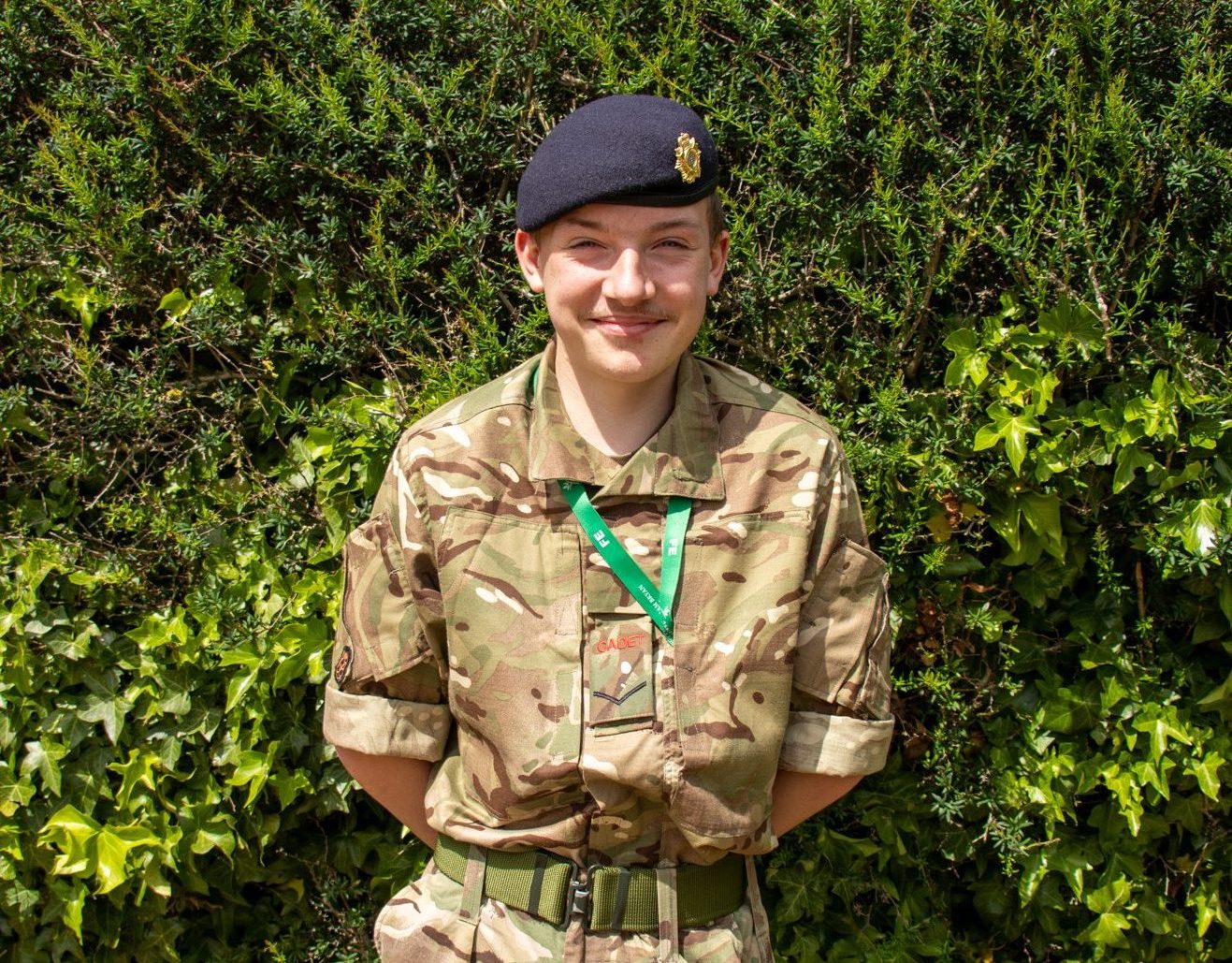 Image of uniformed public services student
