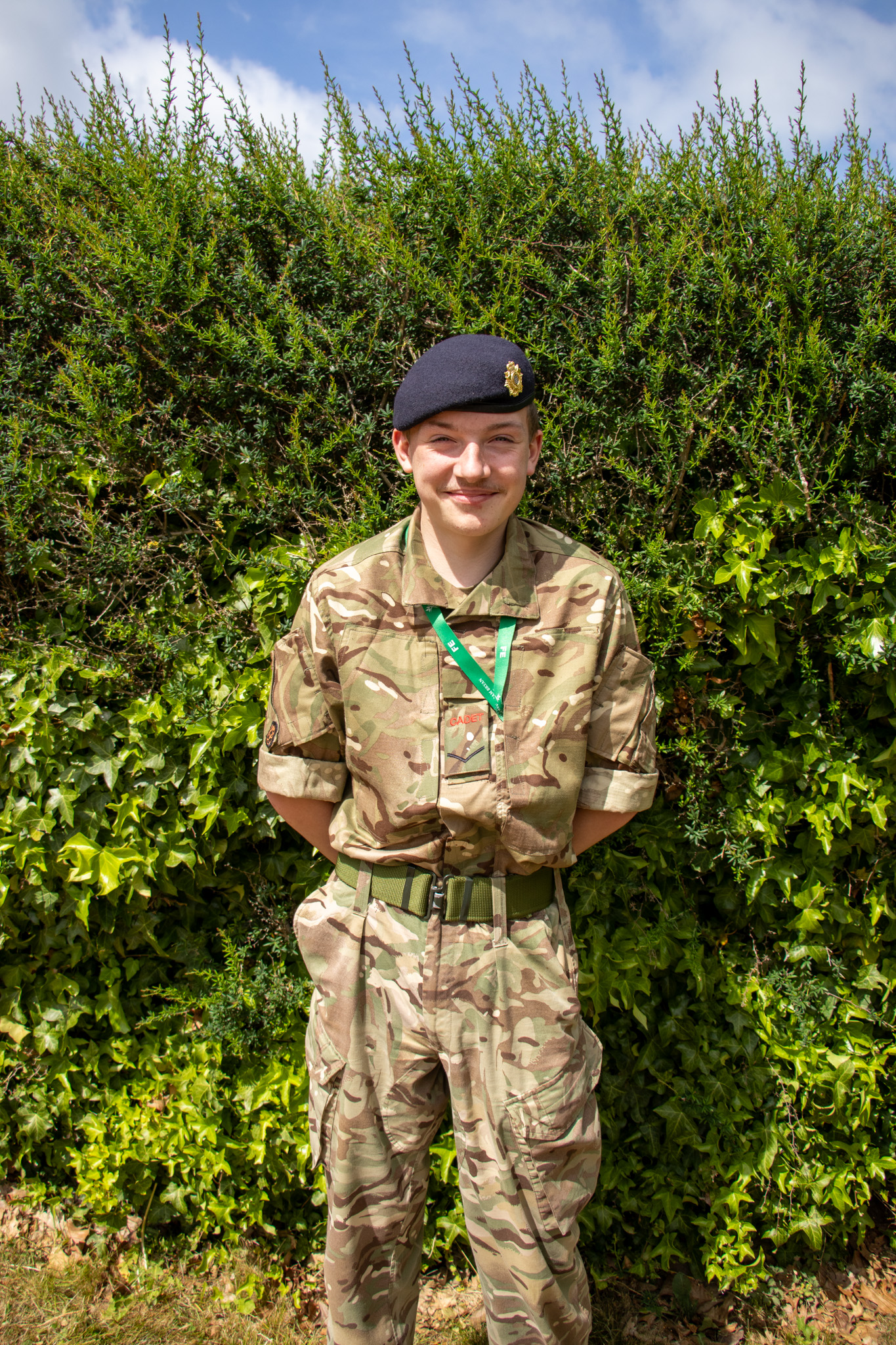 Image of uniformed public services student