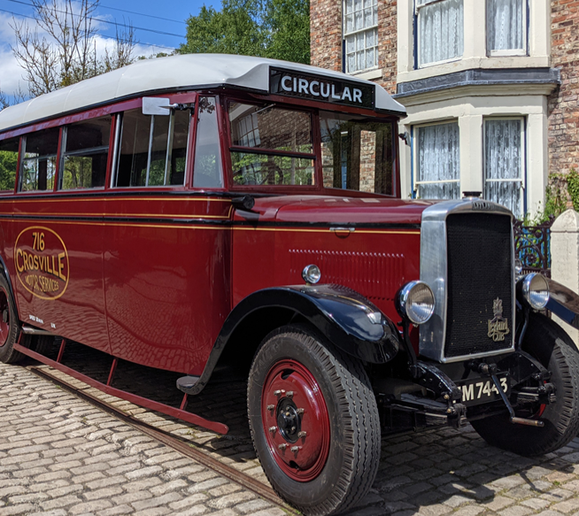 Accessible vintage bus.