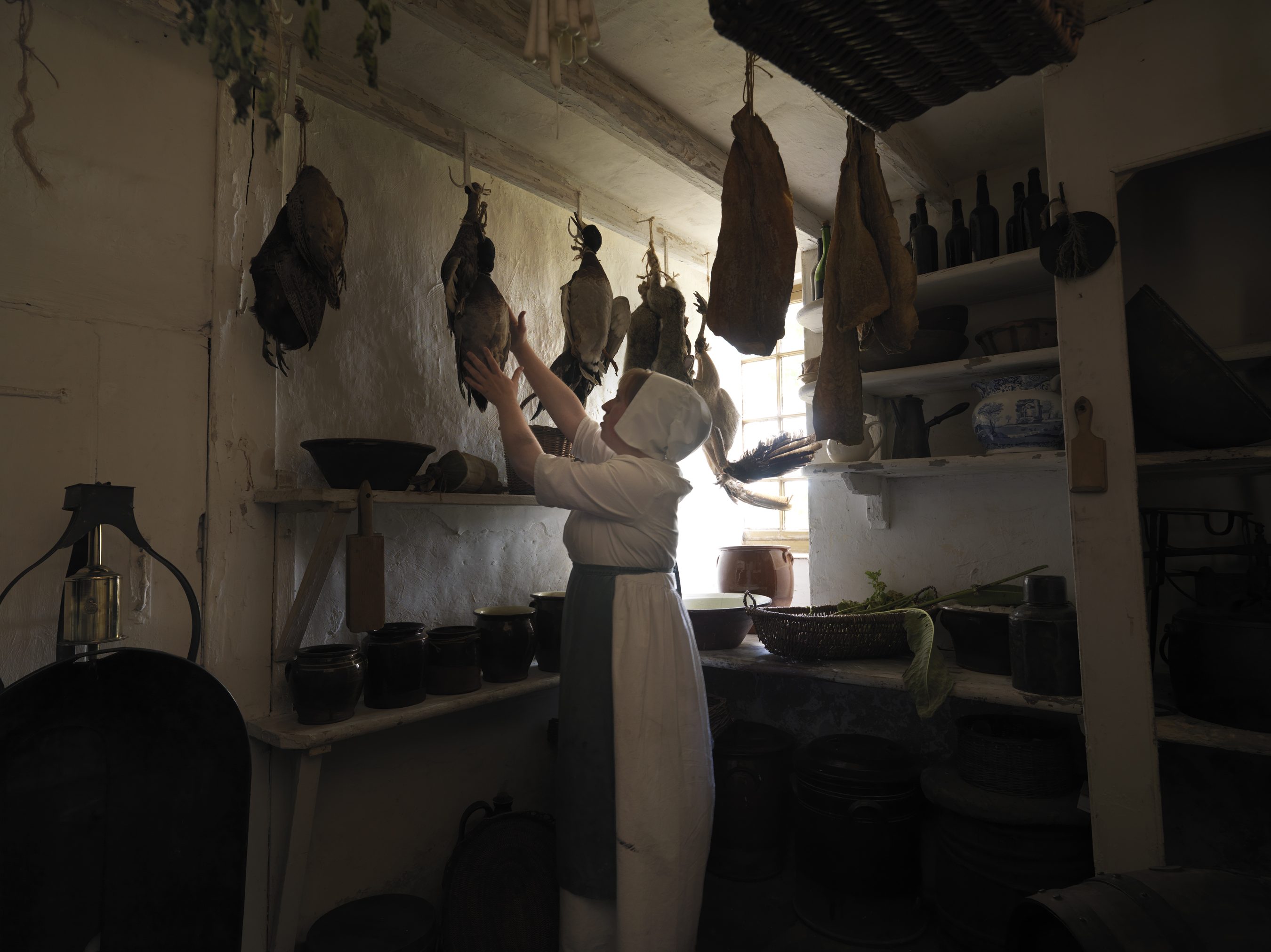 The Georgian larder at Pockerley Old Hall