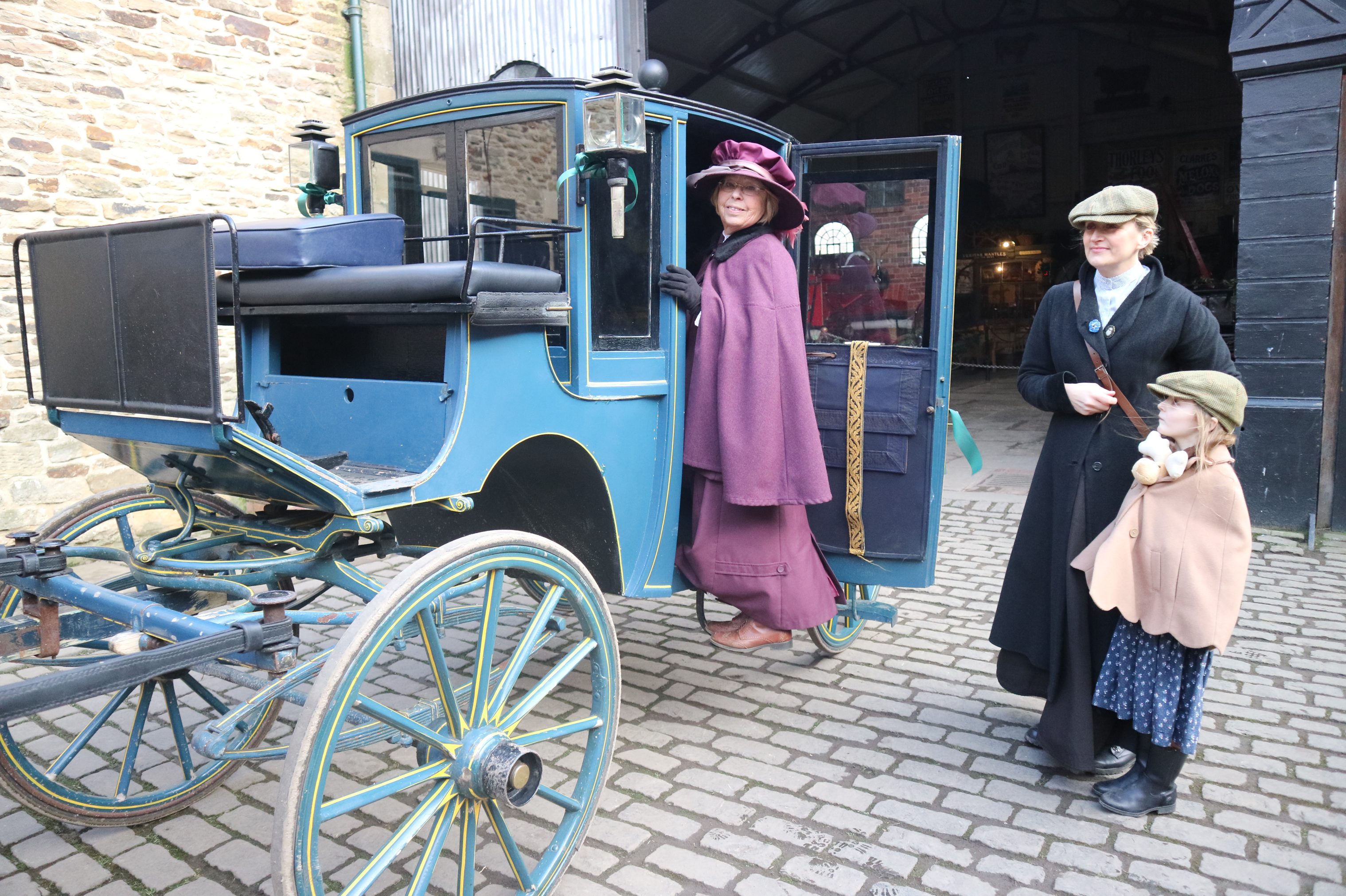 A carriage in the jobmaster's yard