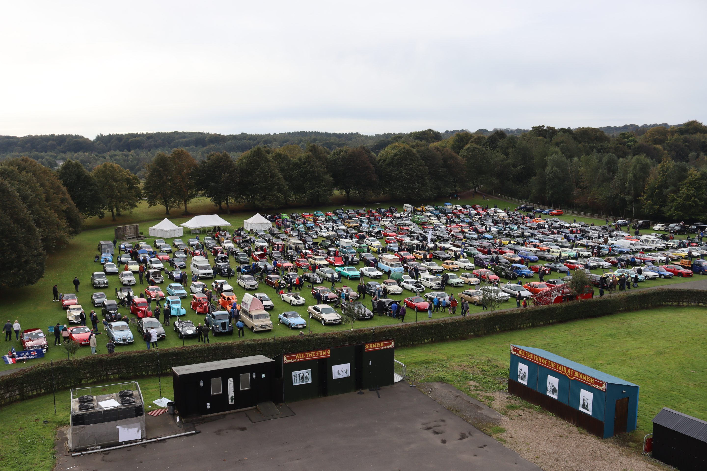 Classic cars on the events field