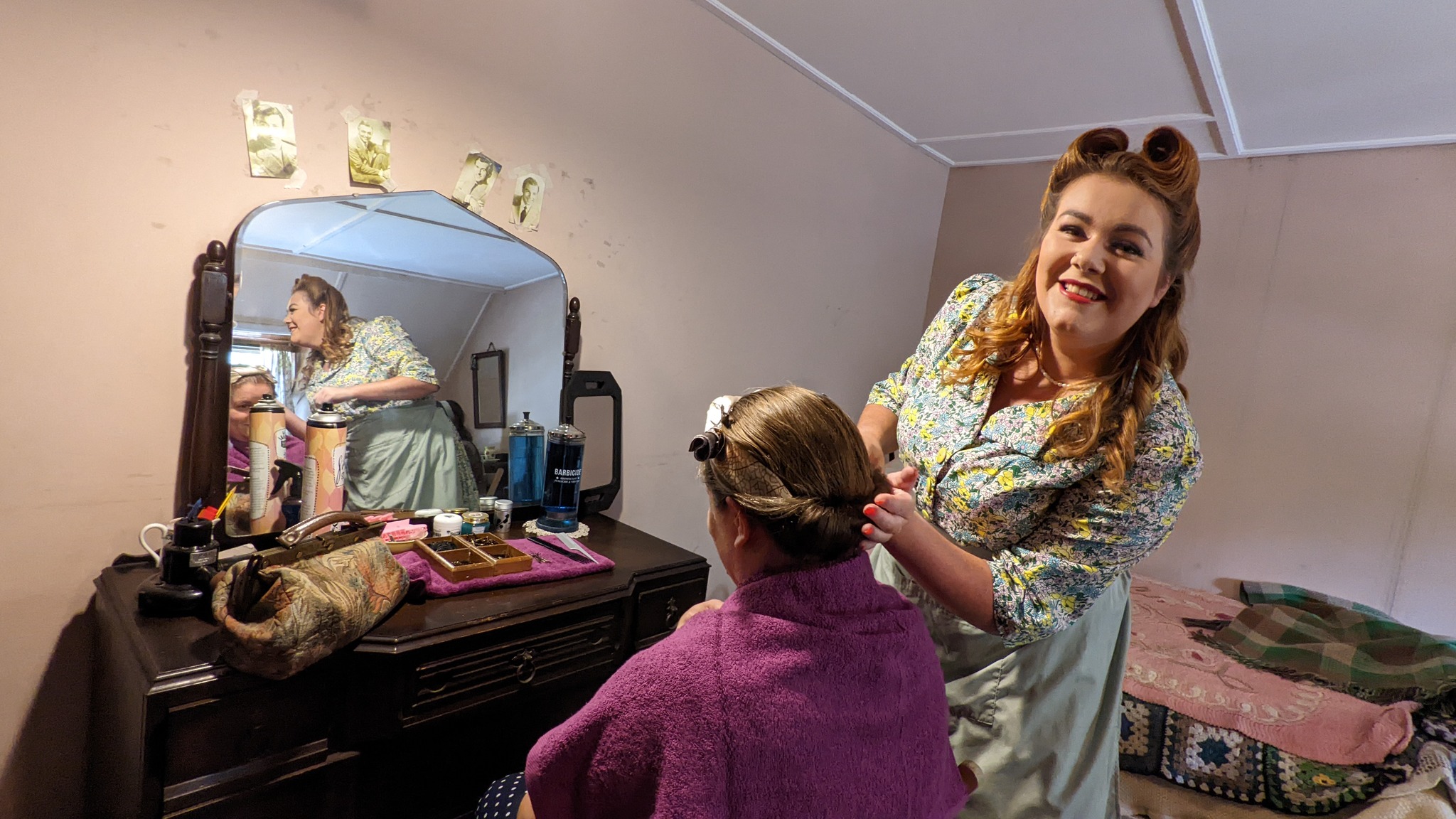 Land Girls in Garden Cottage