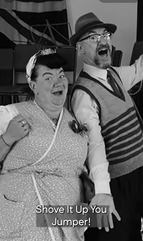 Two 1950s staff members
