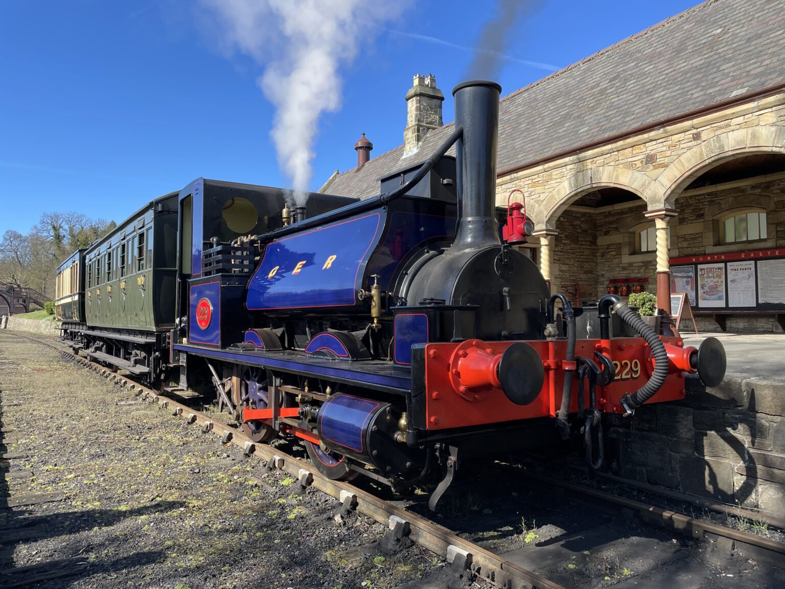 GER229 Locomotive at Rowley Station.