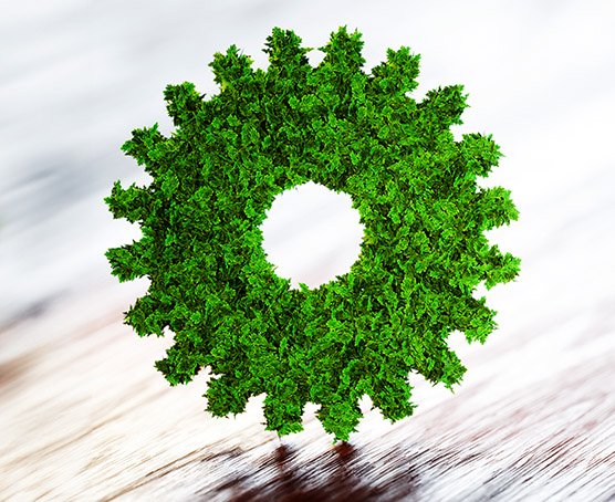Cog made out of trees