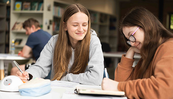 students smiling