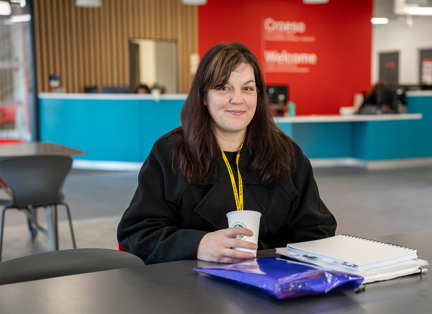 Access to HE student sat in TLZ reception