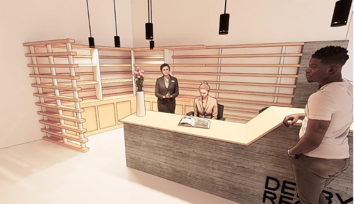 Interior impression of new Crosskeys campus