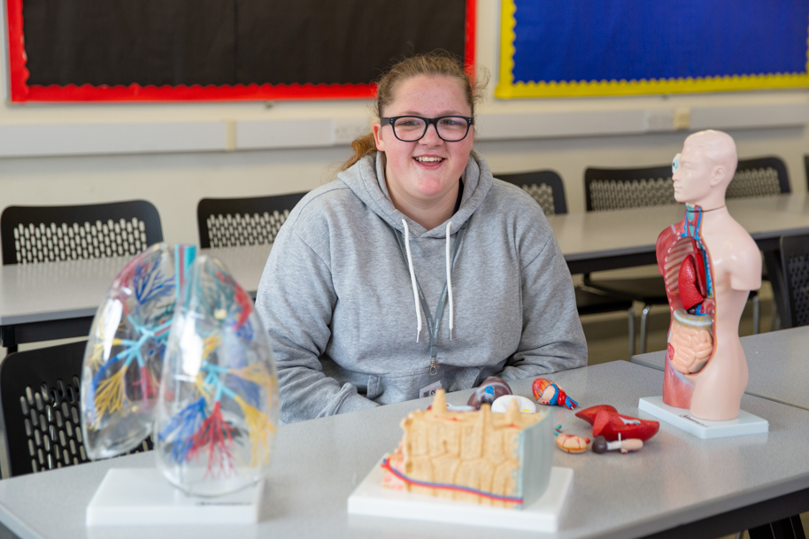 Student smiling