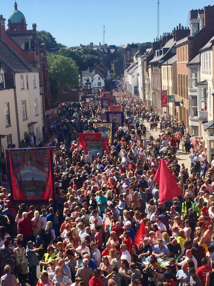 Crowd at Durham Miners Gala