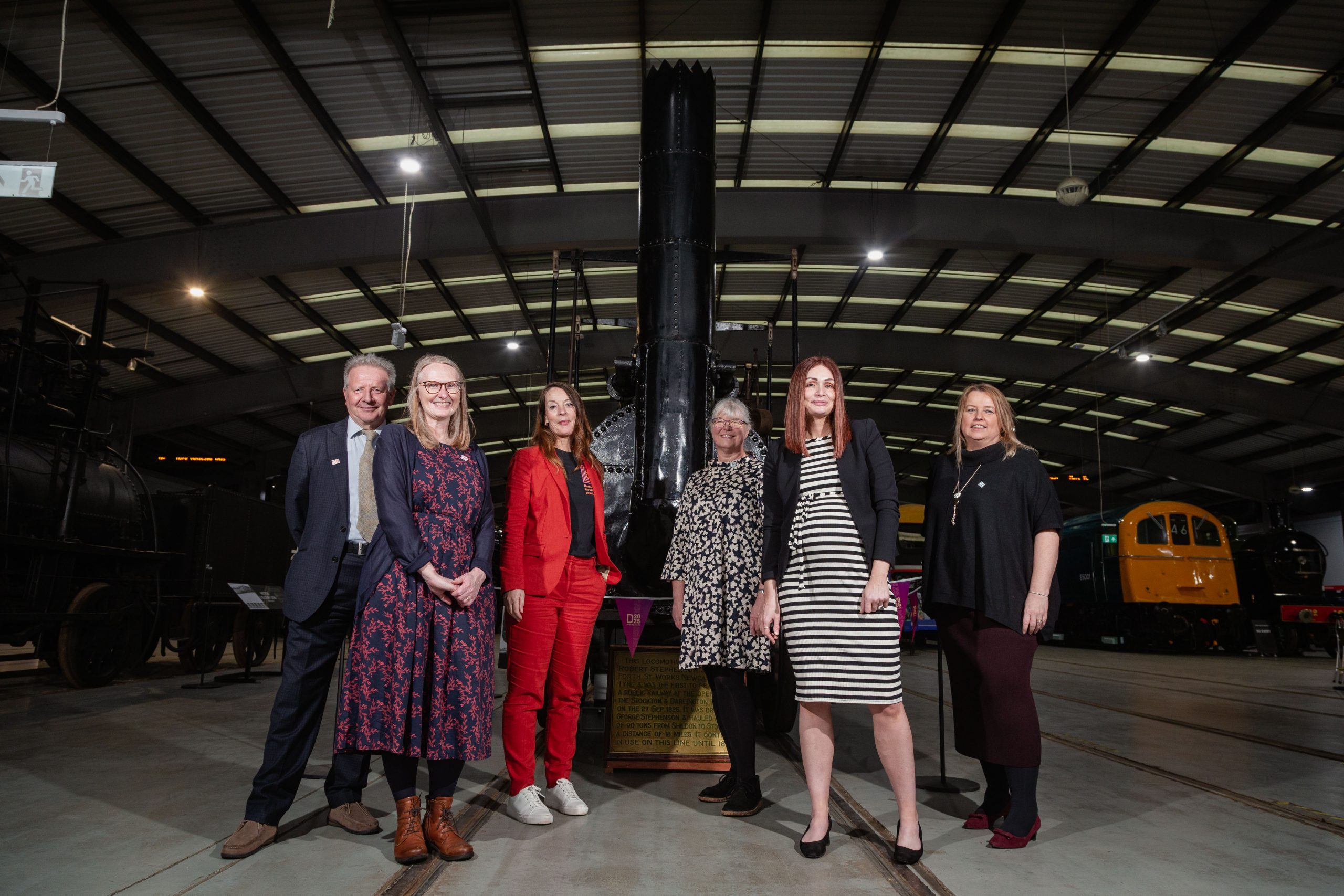 Leaders of the County Durham bid for City of Culture pictured at Locomotion, Shildon