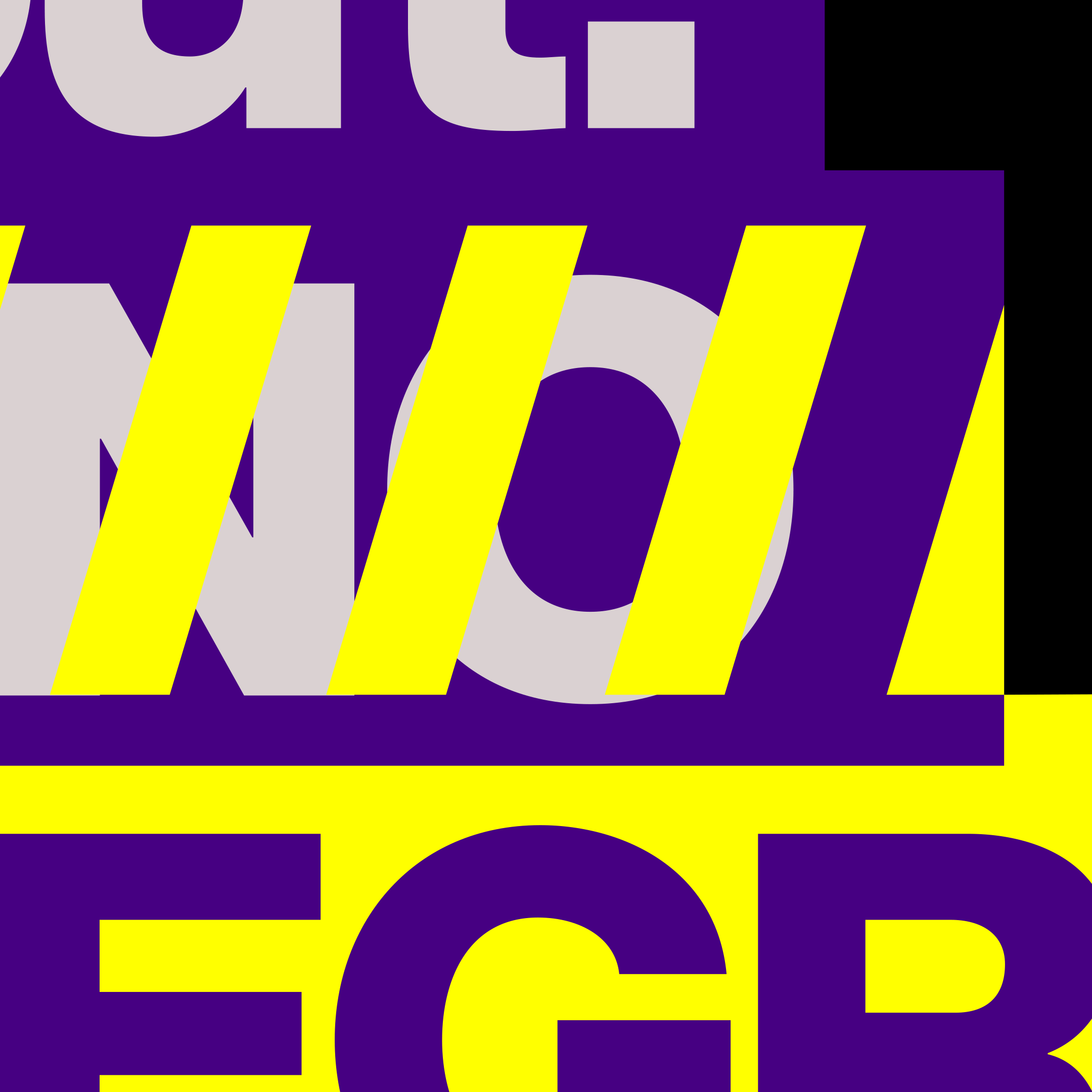 A colourful graphic with shapes and letters.