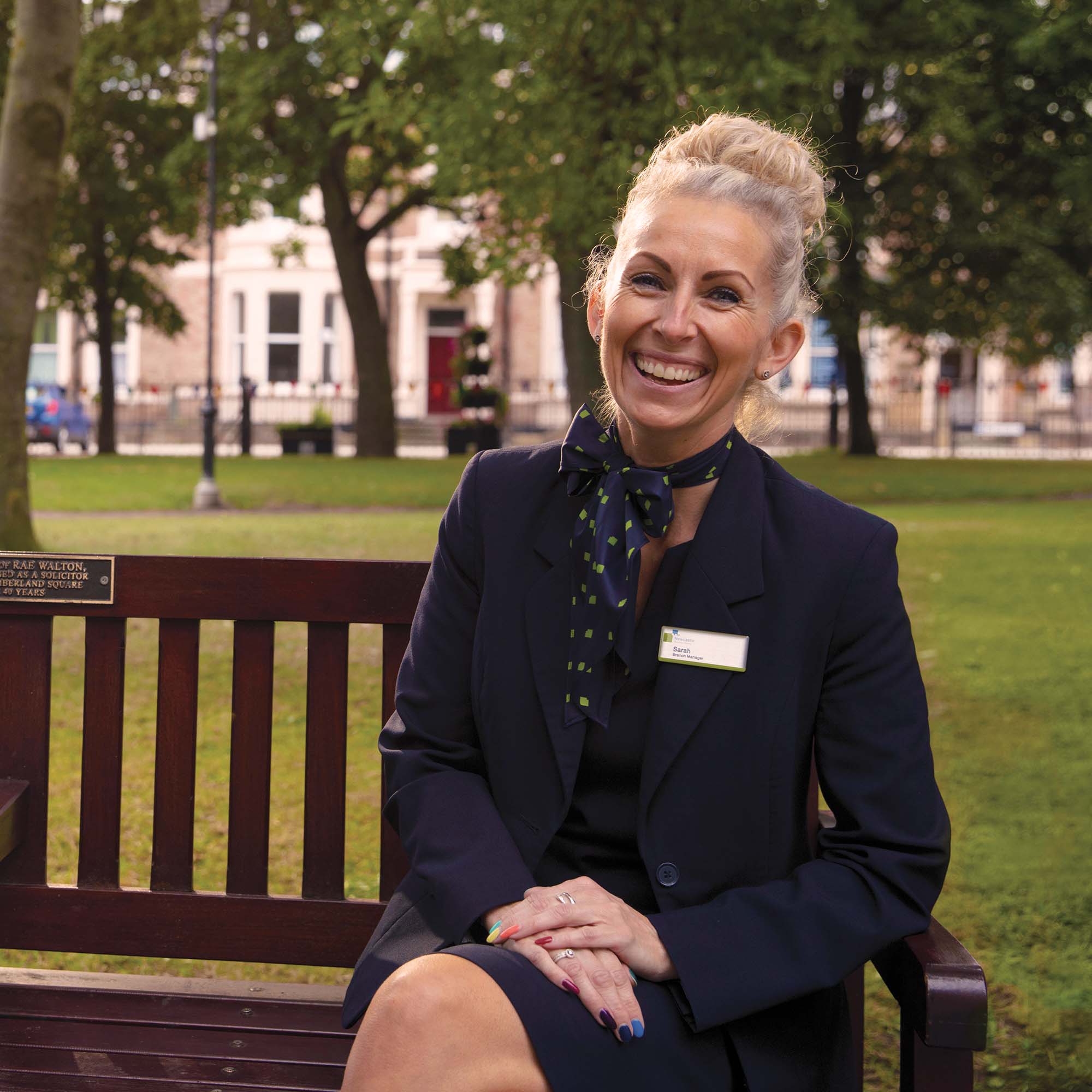 Photograph of Newcastle Building society staff member