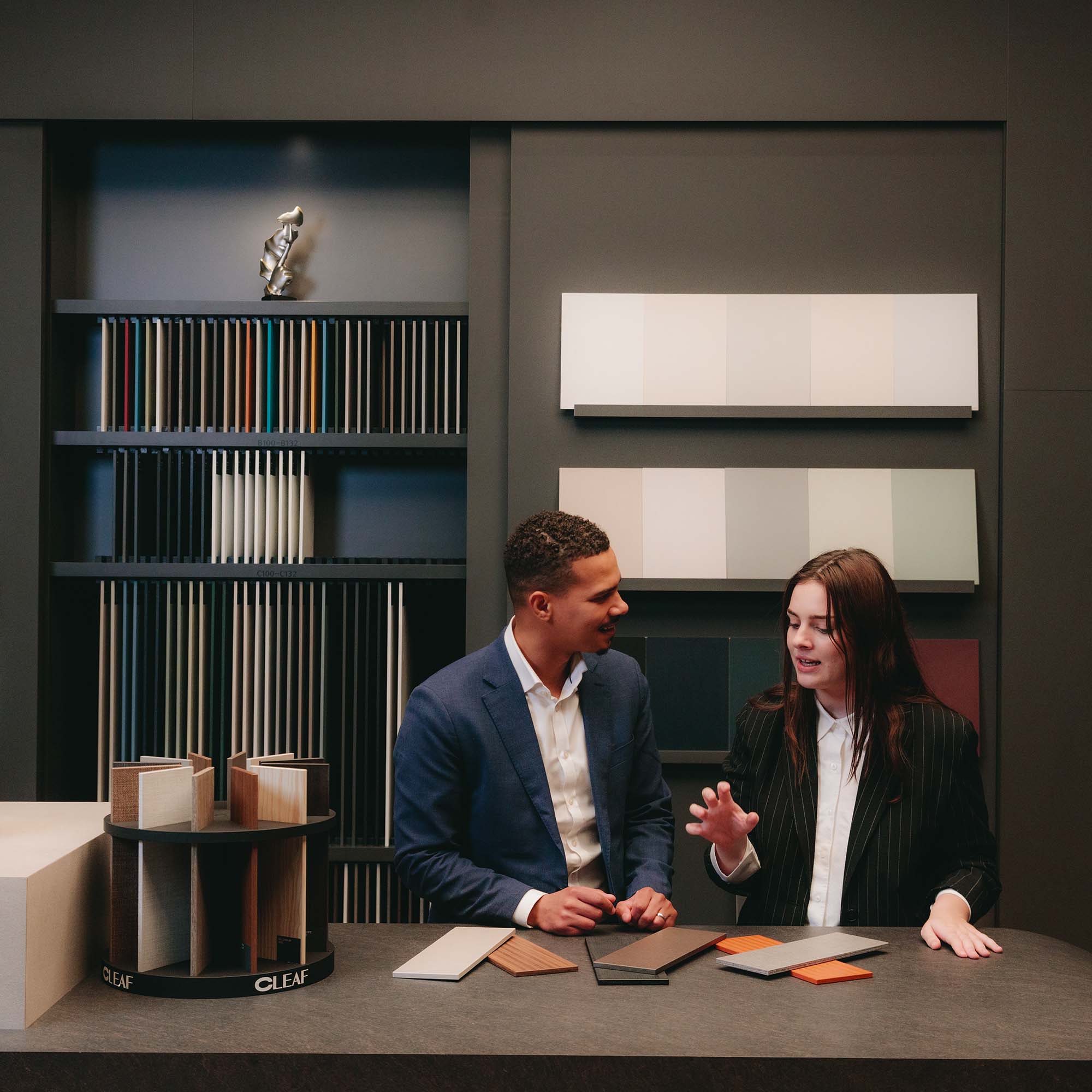 Man and woman in Business meeting