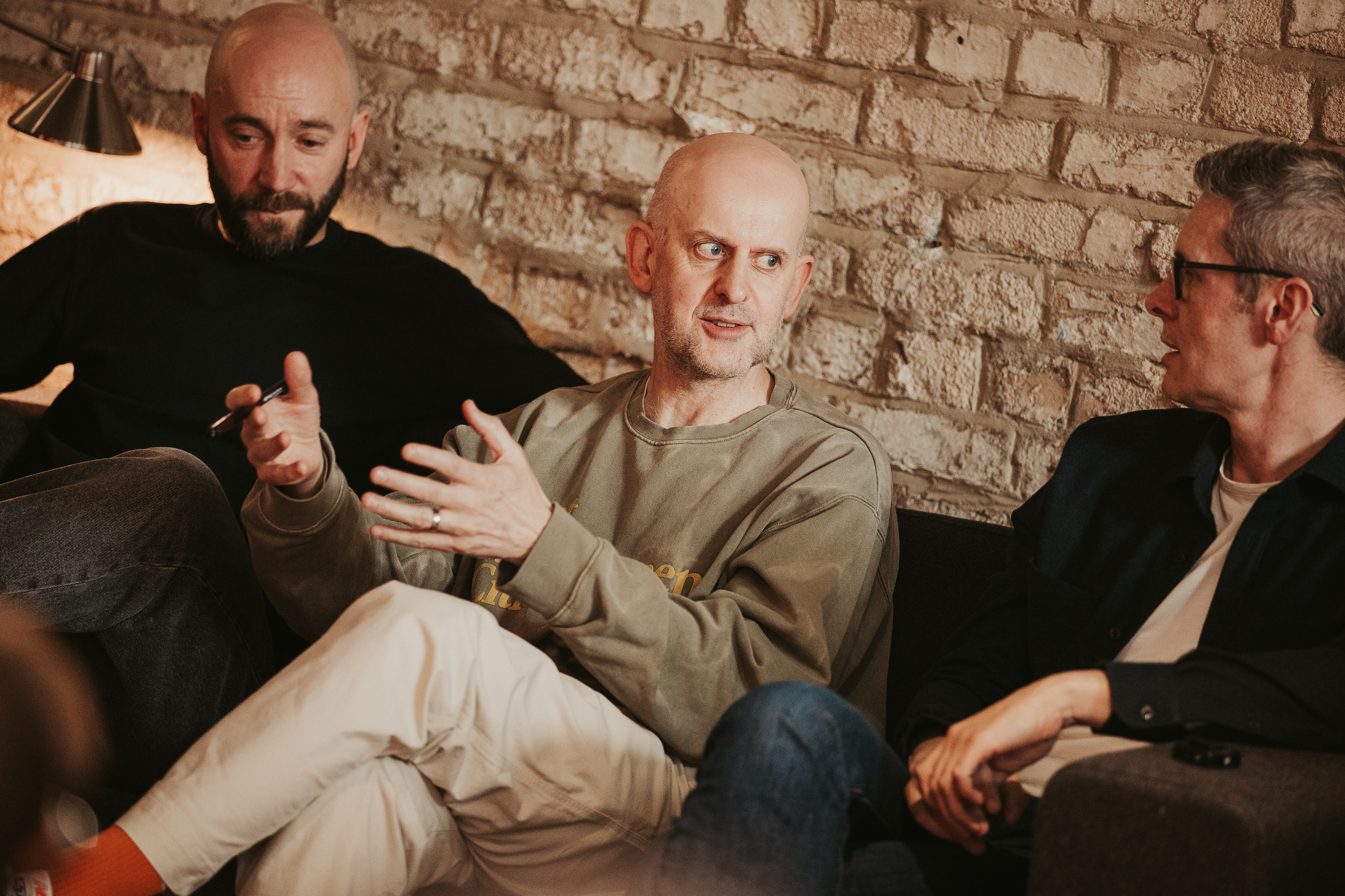 Darren, Matt and Paul in discussion at our panel debate