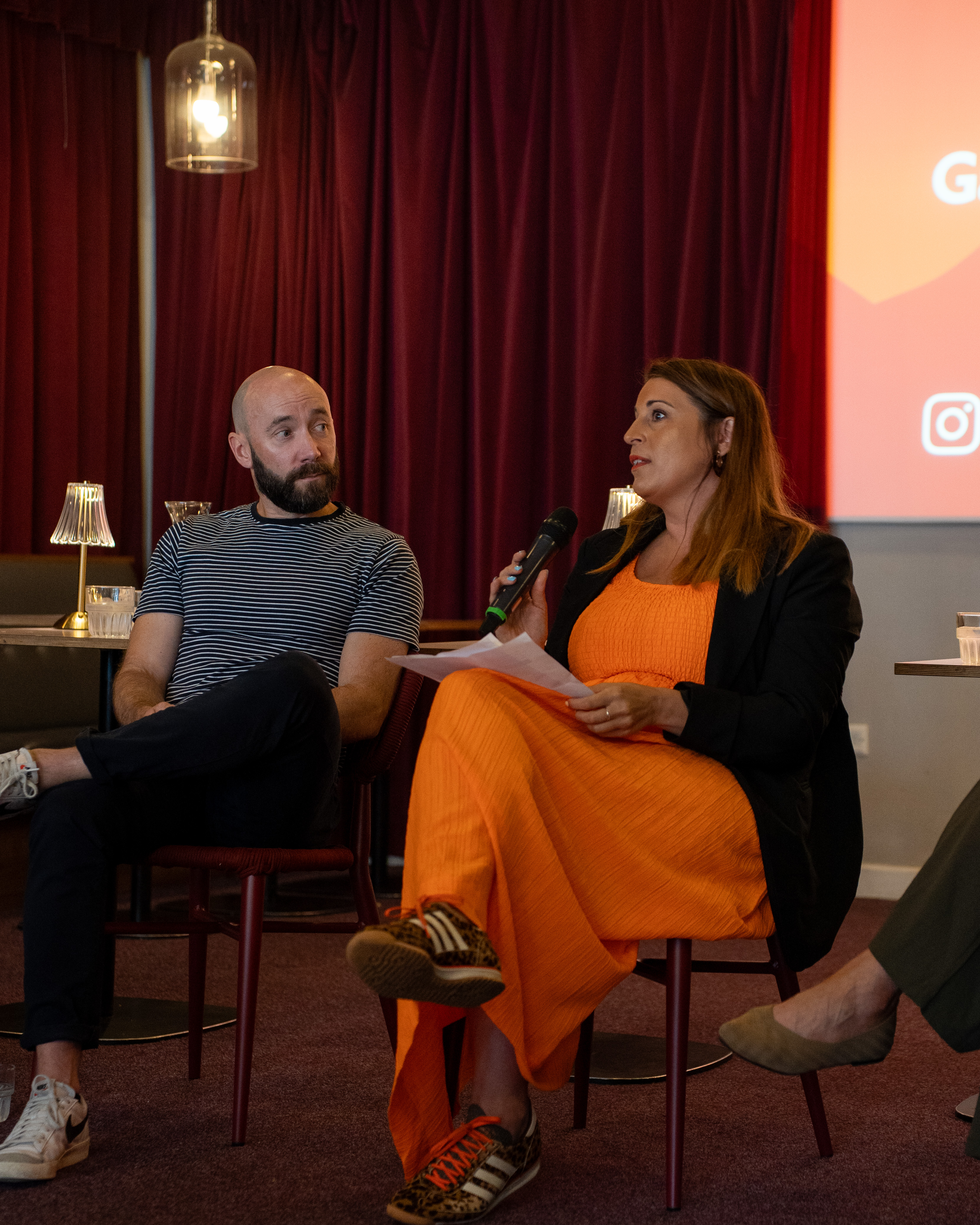 Kelly speaking at our panel discussion