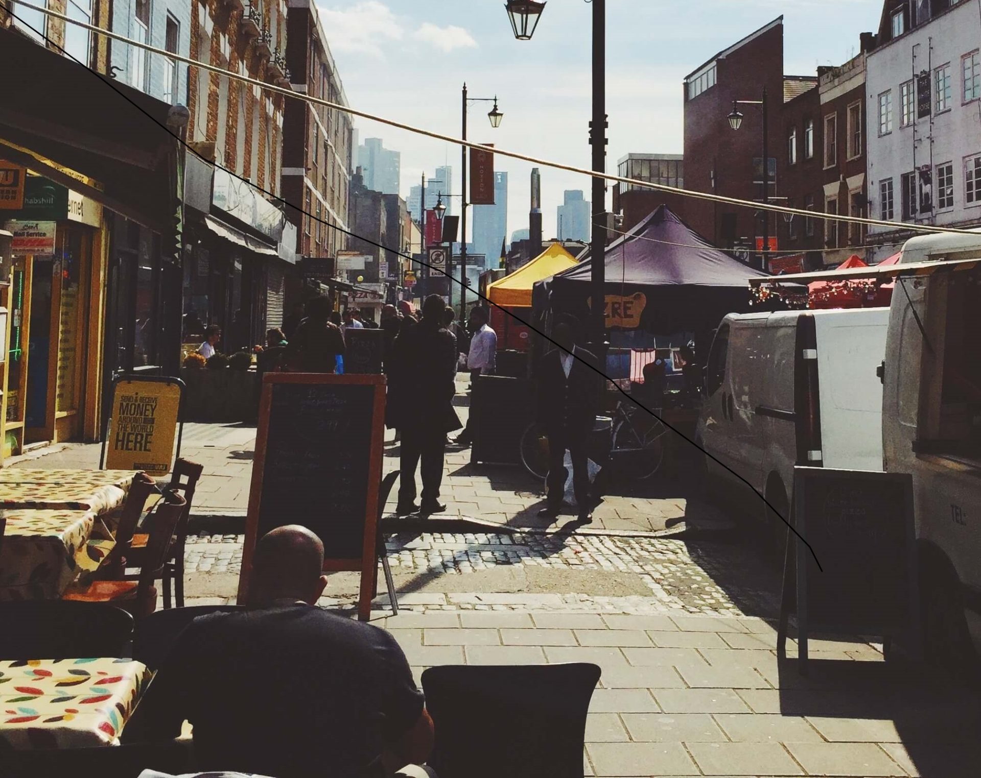 London pavement cafe smoking ban