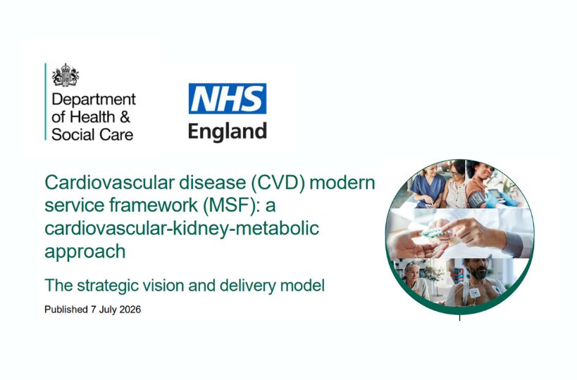 Cardiovascular Disease (CVD) Modern Service Framework (MSF) - published 7 July 2026