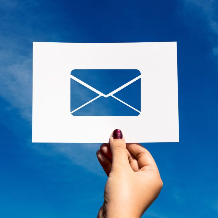 Blue email icon